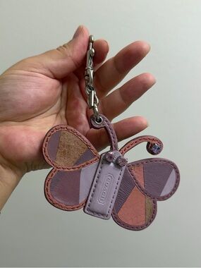 Coach Vintage Butterfly Leather Keychain